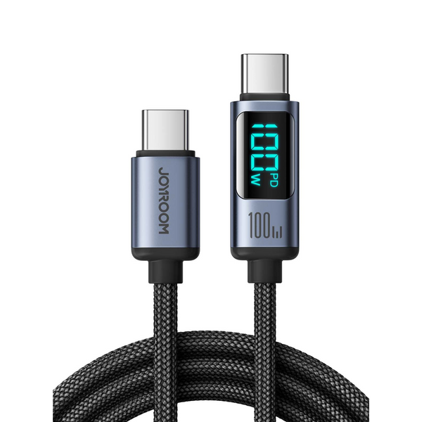 Braided USB Cable with Display