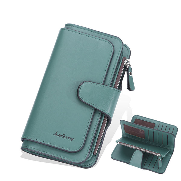 Women's Three-Fold Long Wallet