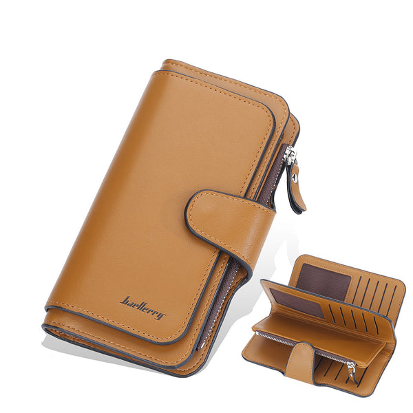 Women's Three-Fold Long Wallet