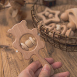 Wooden Baby Rattles Set