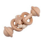 Wooden Baby Rattles Set