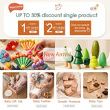 Wooden Baby Rattles Set