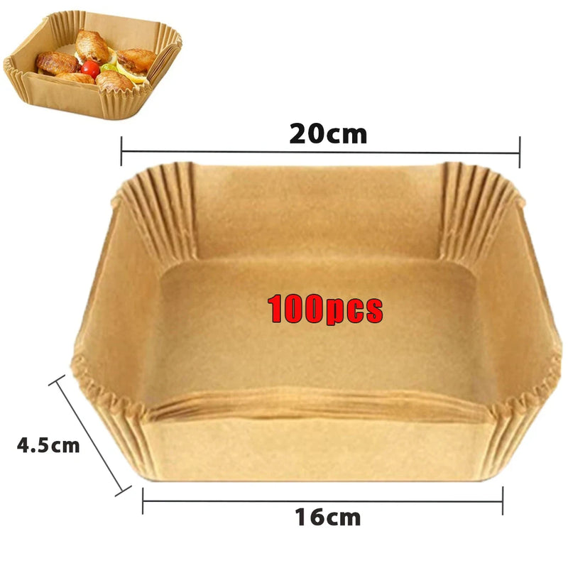 50/100PCS Air Fryer Paper Liners