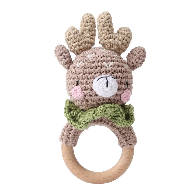 Baby Wooden Teether & Rattle