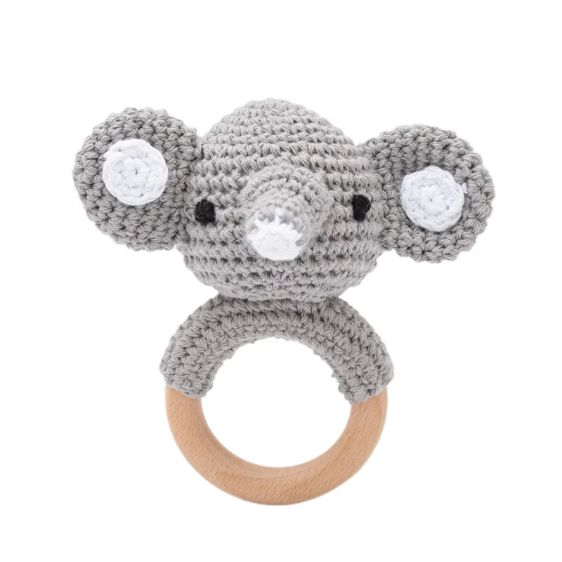 Baby Wooden Teether & Rattle