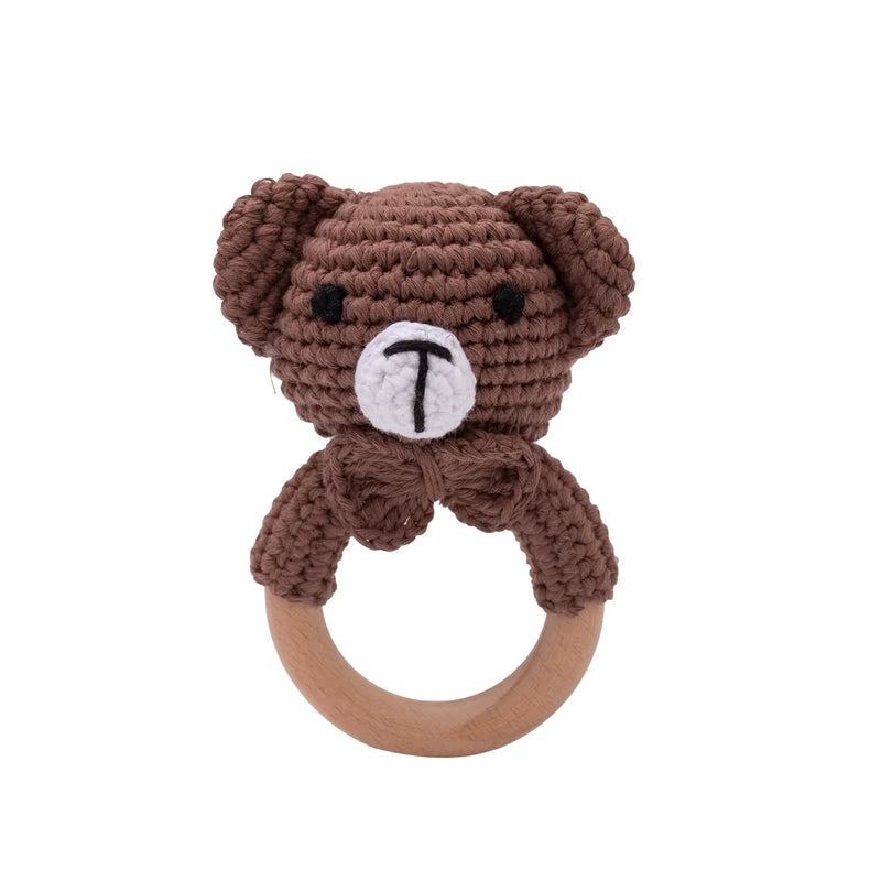 Baby Wooden Teether & Rattle