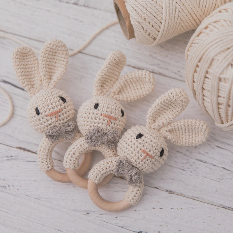 Baby Wooden Teether & Rattle