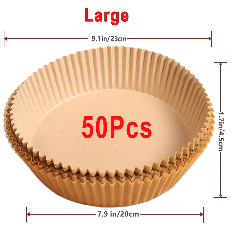 50/100PCS Air Fryer Paper Liners