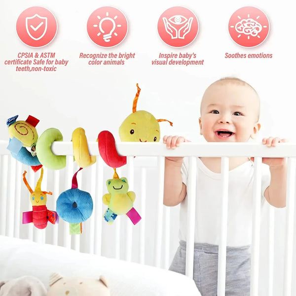 Baby Spiral Hanging Toy Rattles