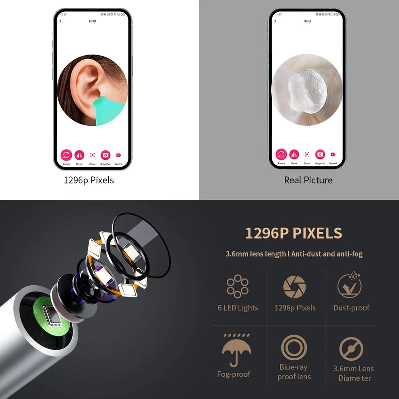 WiFi Ear Cleaner with HD Camera