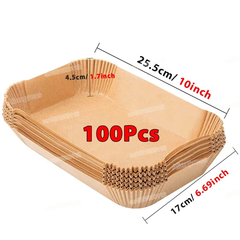 50/100PCS Air Fryer Paper Liners