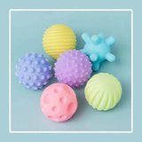 6PCS Baby Sensory Rattle Balls