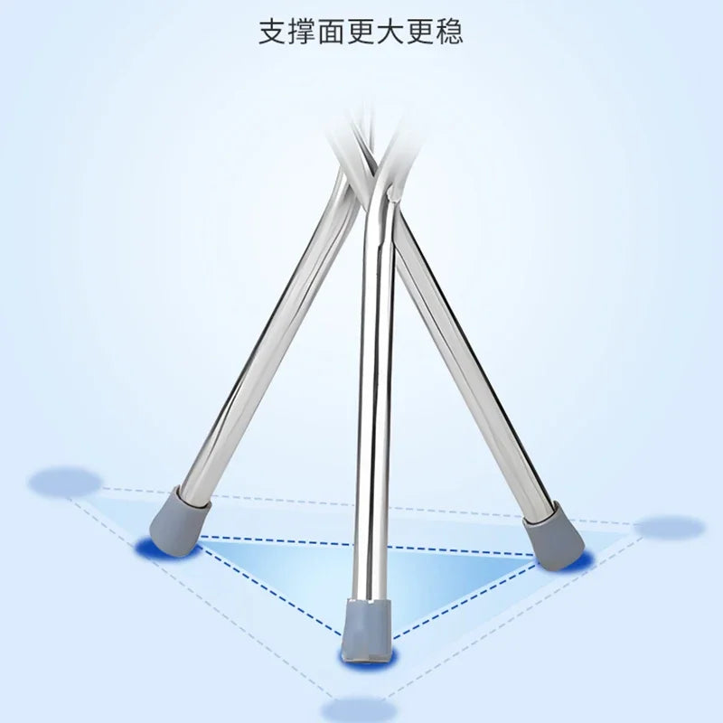 Walking Stick Ultralight Portable Old People Solid Stool
