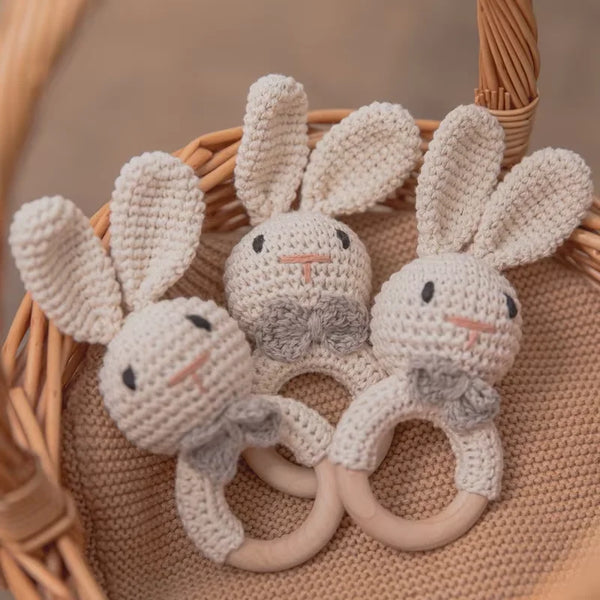 Baby Wooden Teether & Rattle