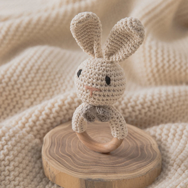 Baby Wooden Teether & Rattle