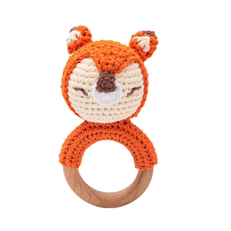 Baby Wooden Teether & Rattle