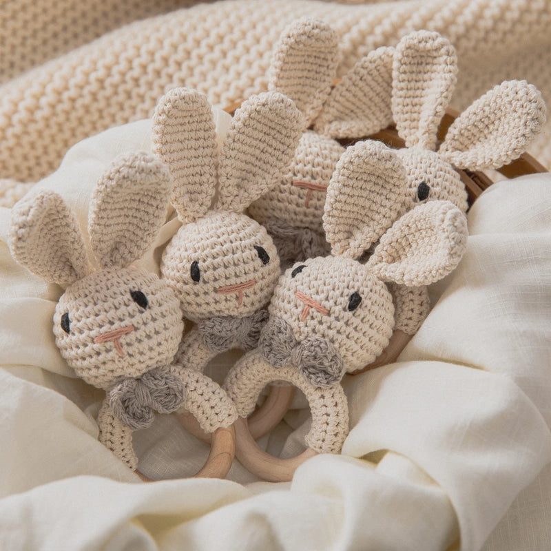 Baby Wooden Teether & Rattle