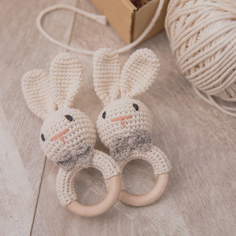 Baby Wooden Teether & Rattle