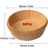 50/100PCS Air Fryer Paper Liners