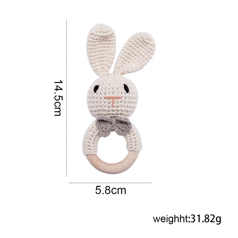Baby Wooden Teether & Rattle