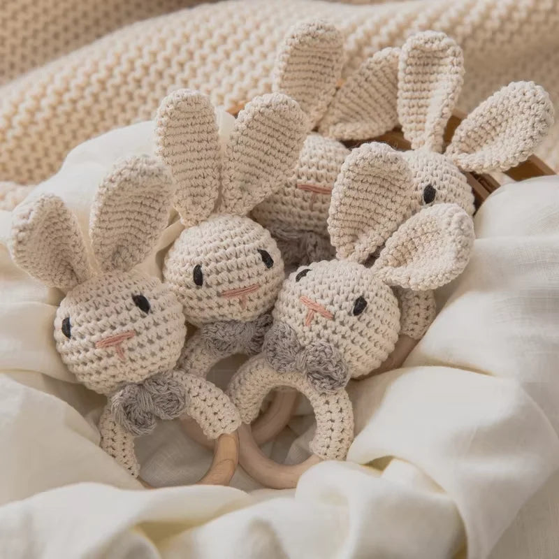 Baby Wooden Teether & Rattle