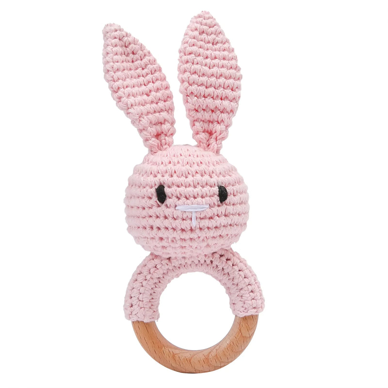 Baby Wooden Teether & Rattle