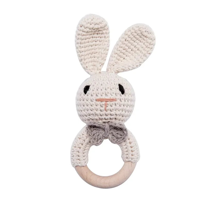 Baby Wooden Teether & Rattle