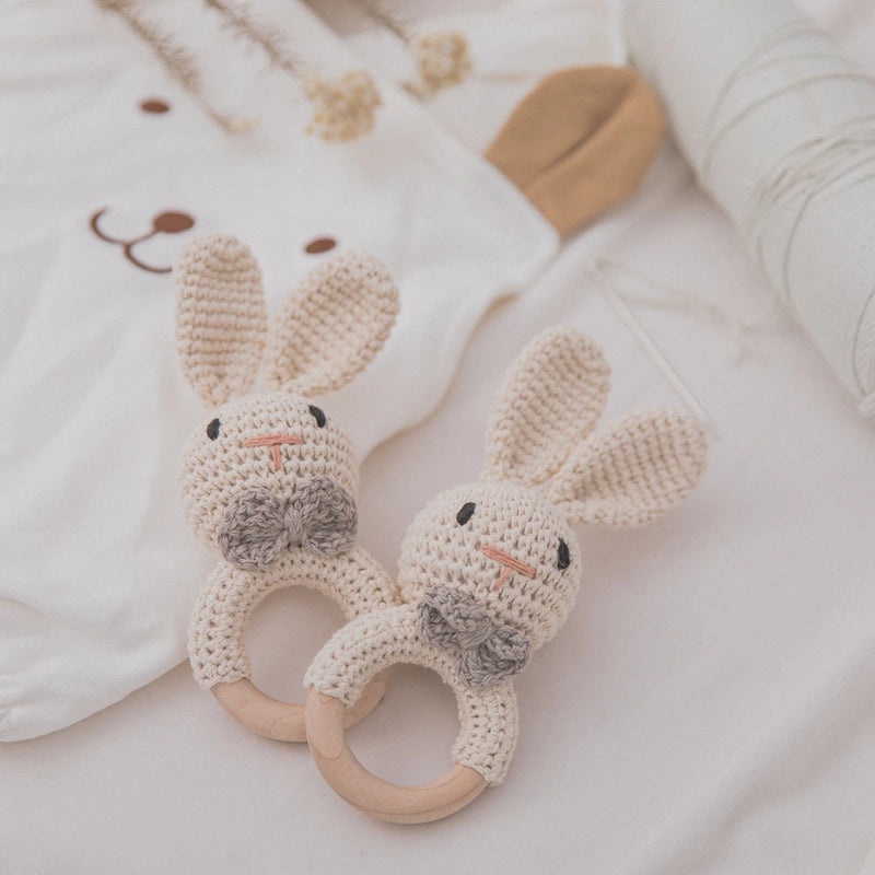 Baby Wooden Teether & Rattle