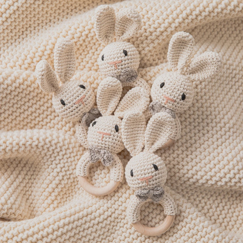 Baby Wooden Teether & Rattle