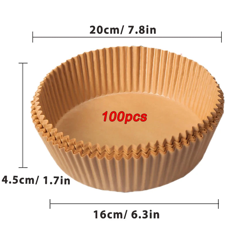 50/100PCS Air Fryer Paper Liners