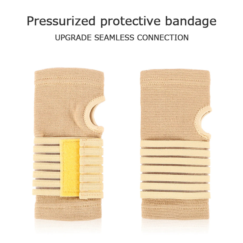 2PCS Beige Wrist Support Gloves