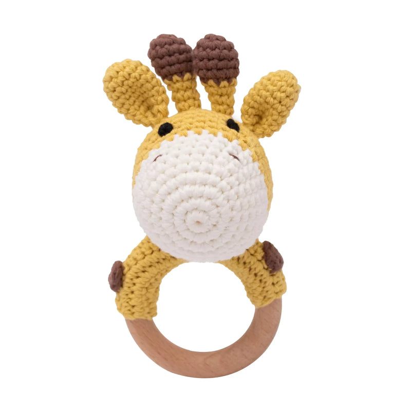 Baby Wooden Teether & Rattle