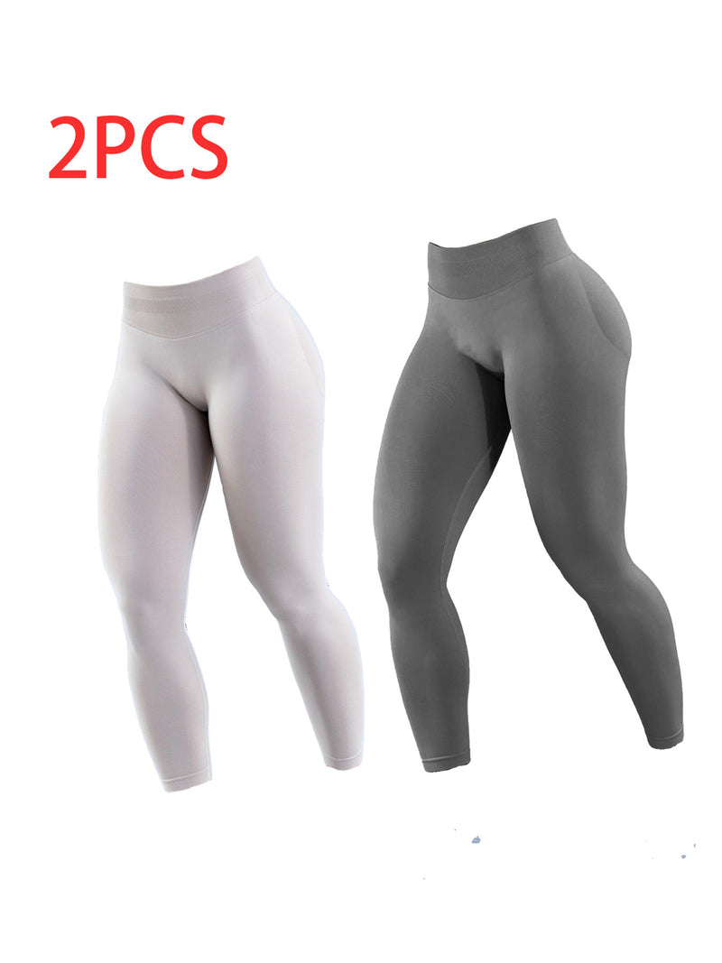 2-Pack Solid Yoga Leggings